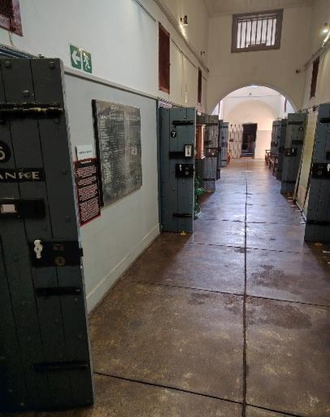 Main passage with cell doors